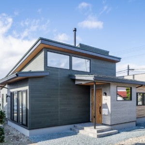 薪ストーブのある新築事例74